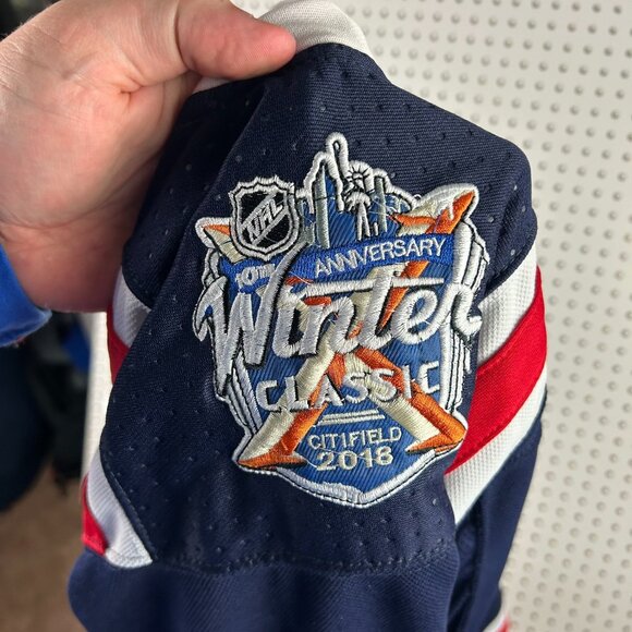 Mike Zibanejad Rangers Jersey Size 54 NHL Hockey Adidas New York Winter Classic - Picture 5 of 8